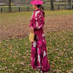 ASOS Long sleeve Floral Jumpsuit